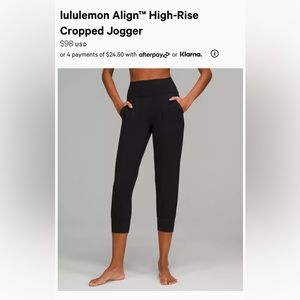 lululemon Align High-Rise Cropped Jogger